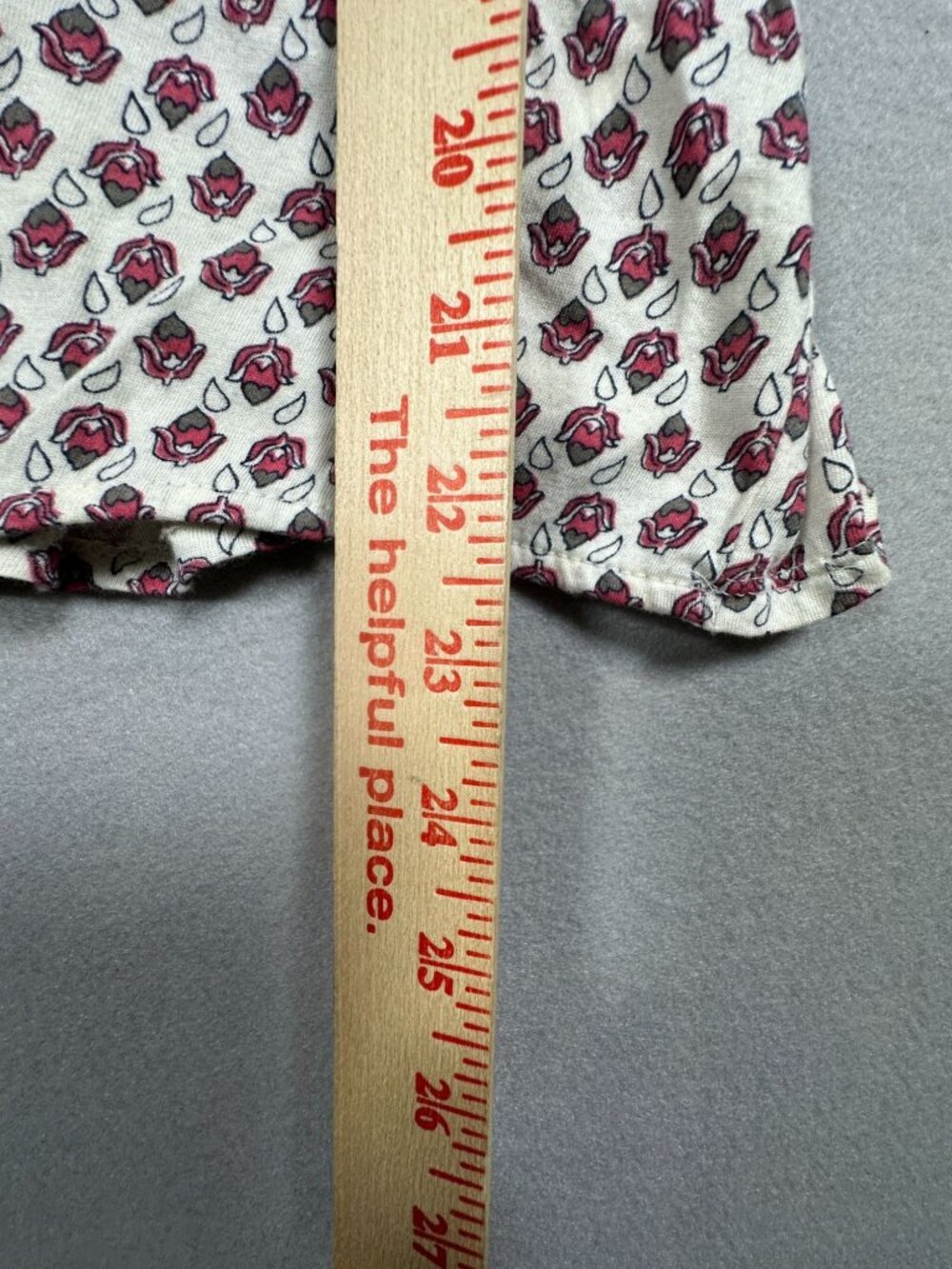 Lucky Brand Floral Tie-Front Blouse XL White/Pink Short Sleeve Lightweight - Picture 6 of 6